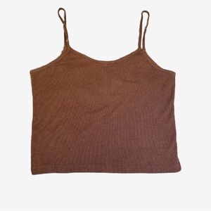 Urban Outfitters Brown Ribbed Camisole